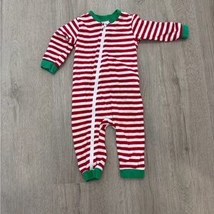 Kids Striped Red and White Pajama Set